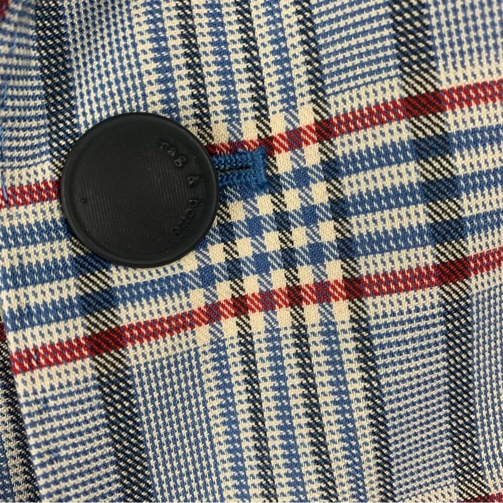 Rag & Bone women's size 14 Elsie gray check blazer new xl plaid suit blue busi - Picture 7 of 13